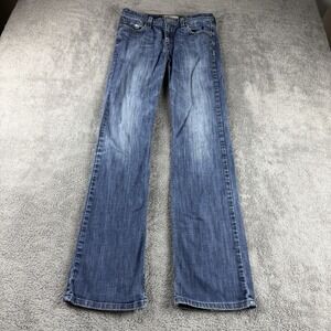 Levis 627 Straight Fit Jeans‎ Womens 29x32 Blue Medium Wash Mid Rise